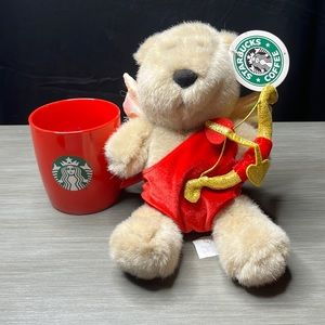 2001 Barista 13th  edition bear and 2020 Starbucks cup
